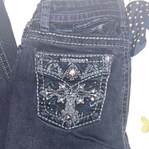 rhinestone bootcut jeans